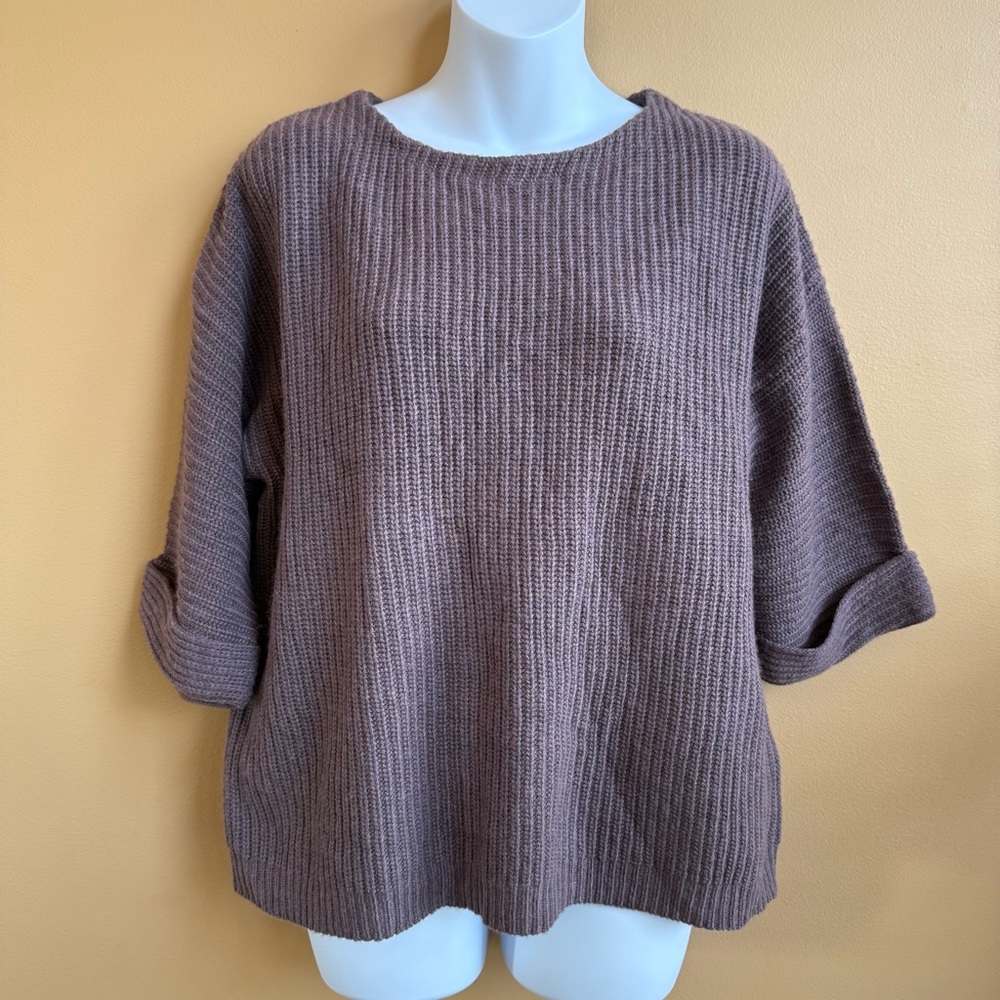 J. Crew Women's Taupe Crew Neck Sweater Size Small